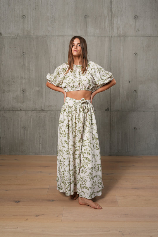 LILA SKIRT - EARTHY FLORAL