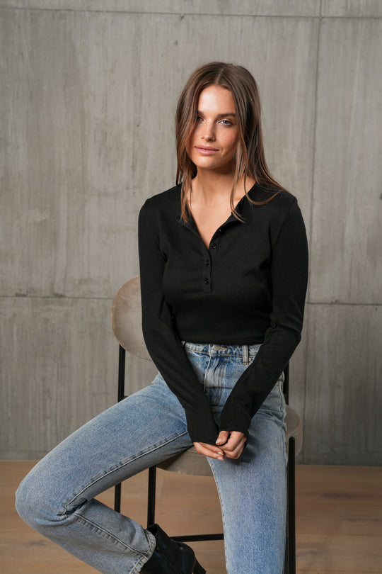 ADA LONG SLEEVE - BLACK