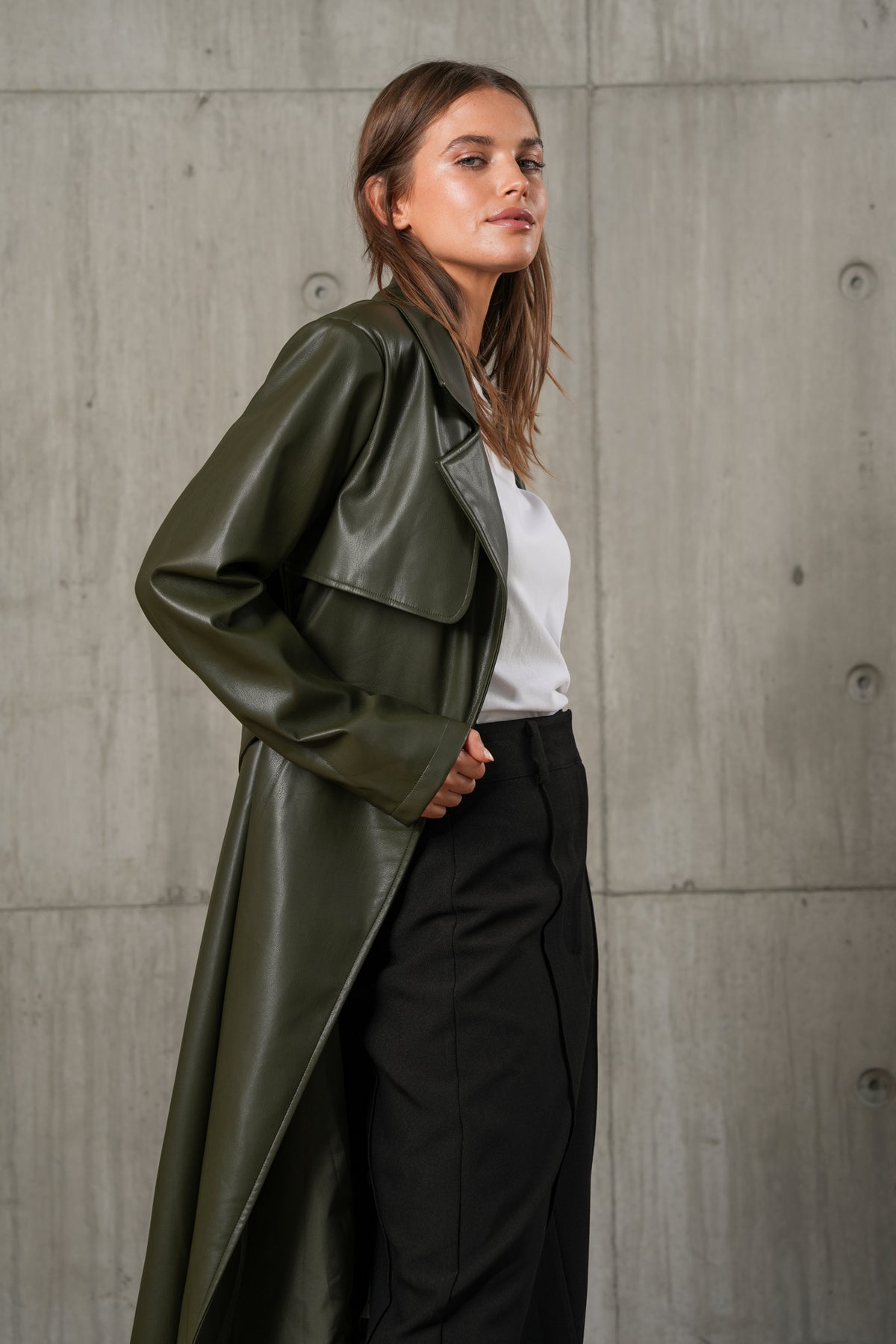 BLAIRE TRENCH - OLIVE