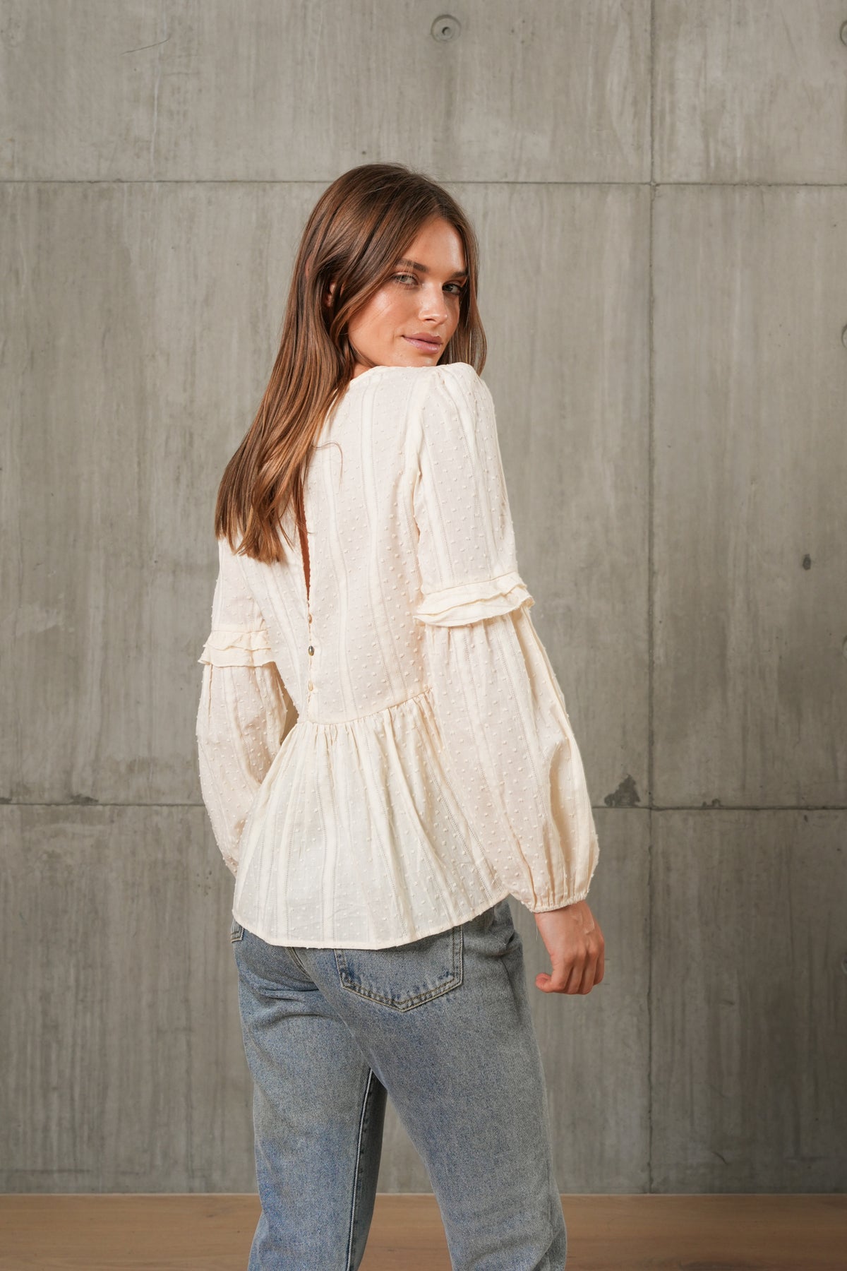 AYLA BLOUSE - BUTTER