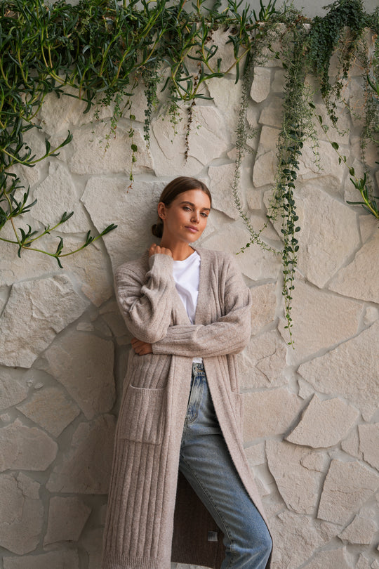 ELLA CARDIGAN - CAMEL