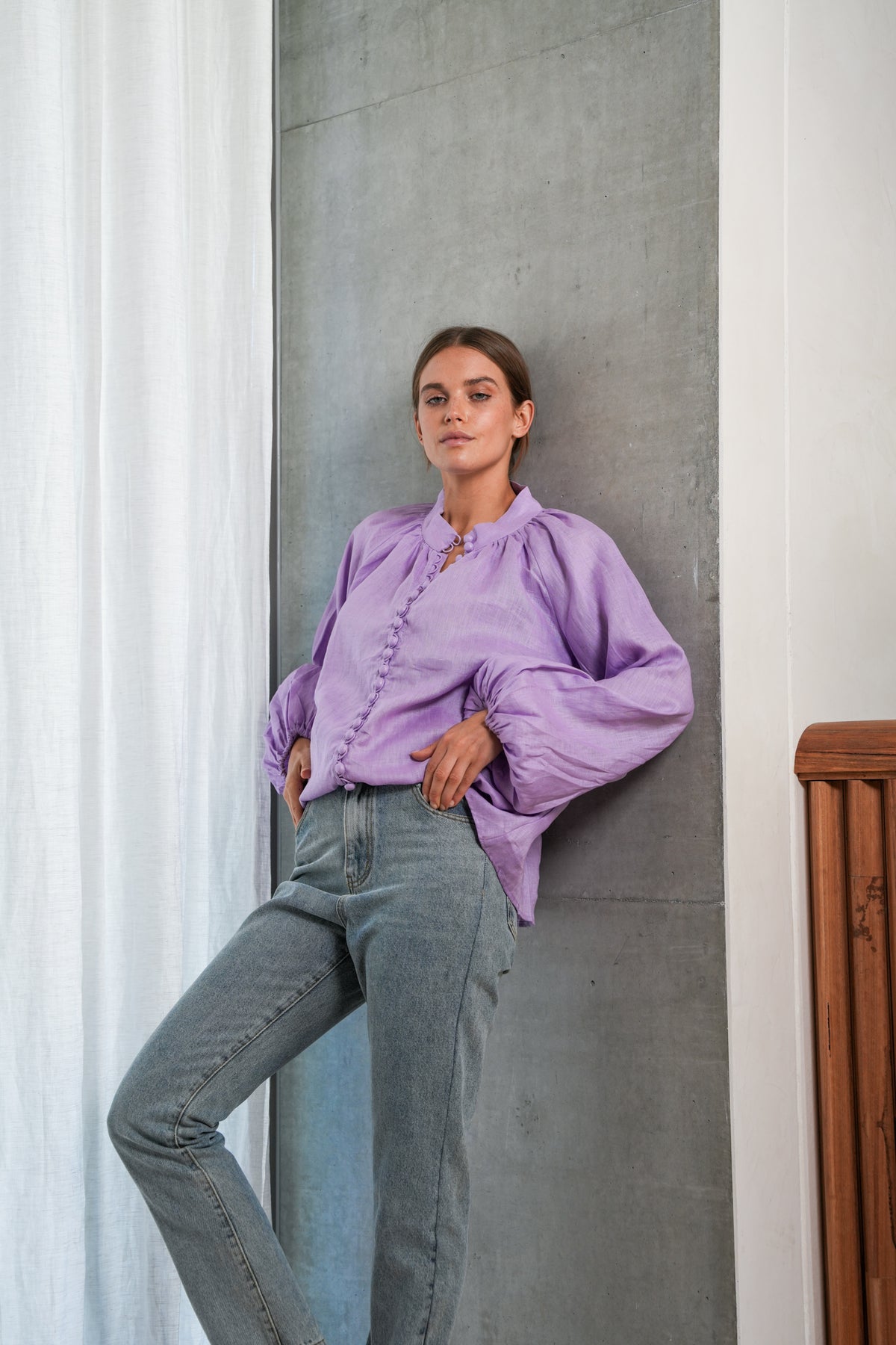 HANSEL BLOUSE- LILAC