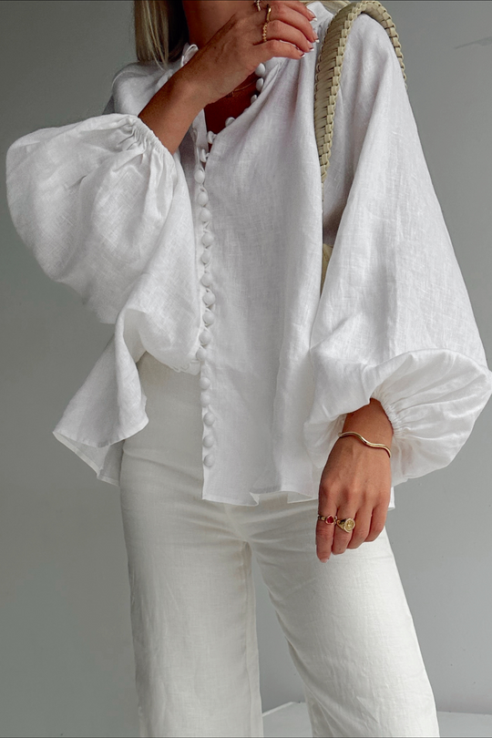 HANSEL BLOUSE- WHITE