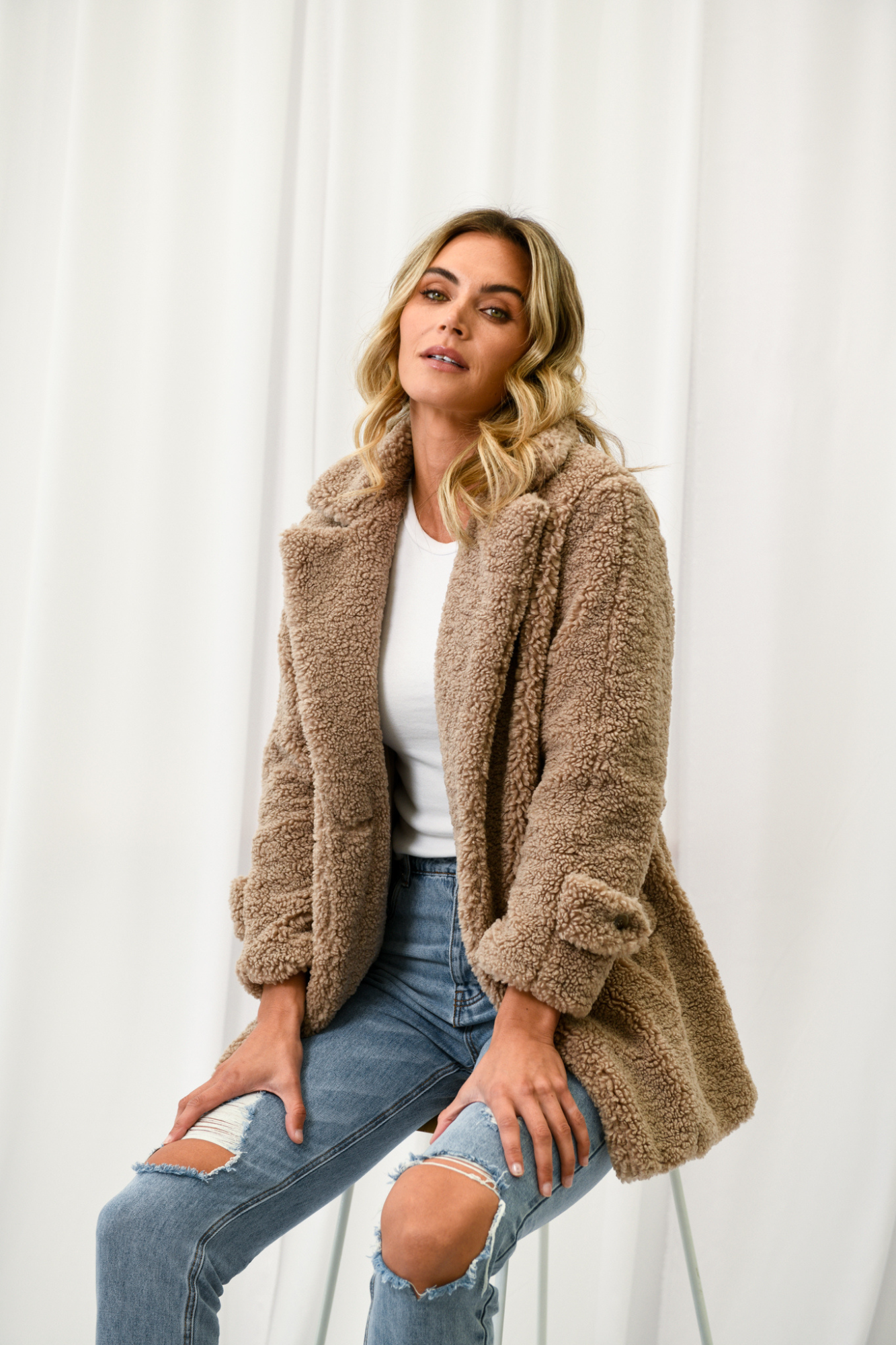 Teddy 2025 jacket tan