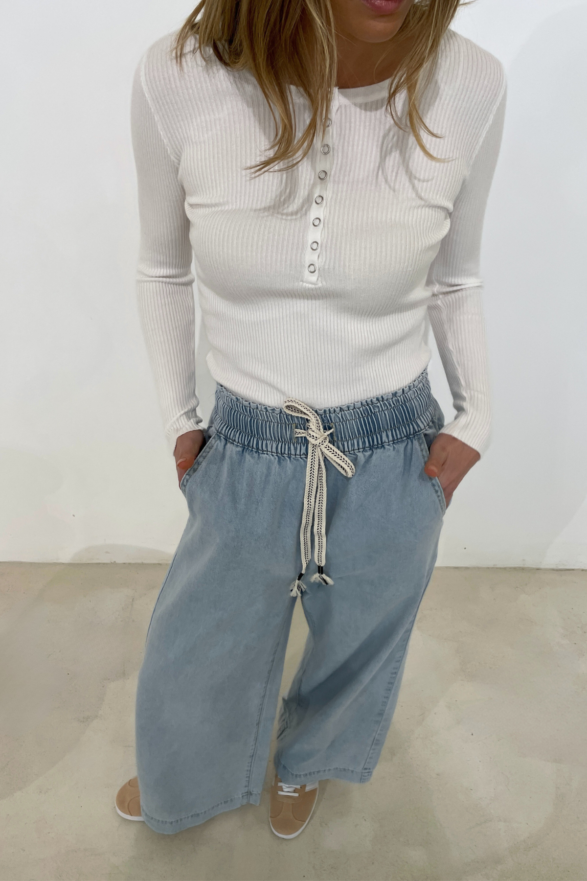 CHARLI PANTS - BLUE DENIM