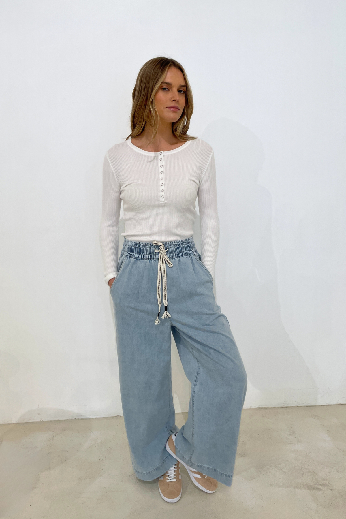 CHARLI PANTS - BLUE DENIM