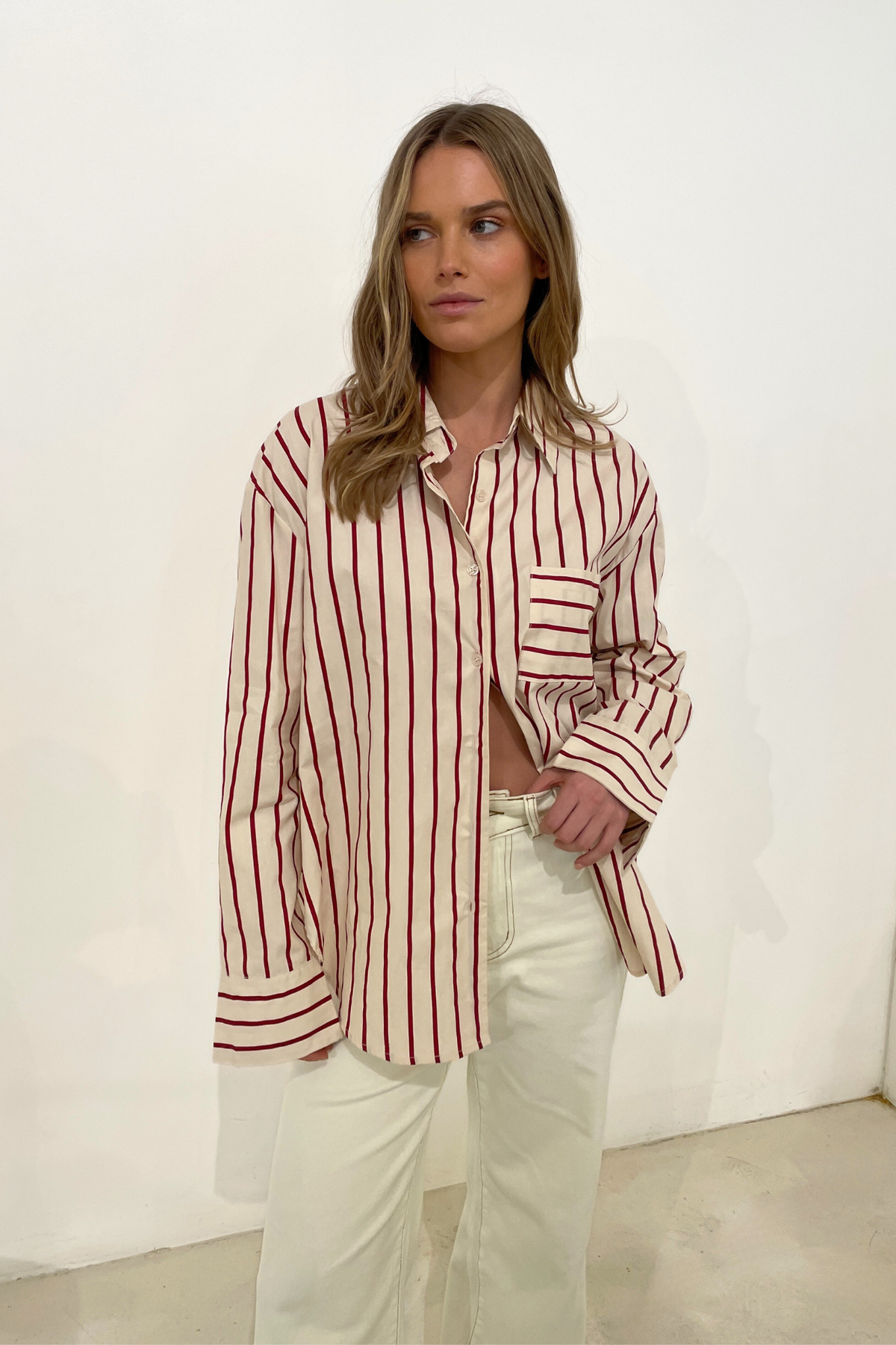 LEXI SHIRT - CREAM