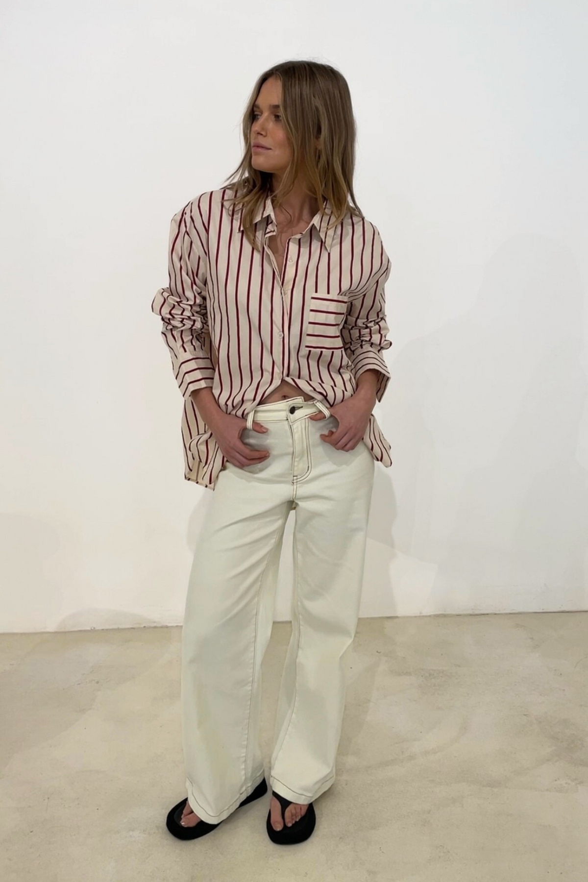 LEXI SHIRT - CREAM
