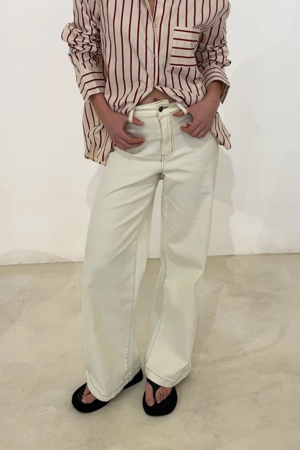 NOAH JEANS - CREAM