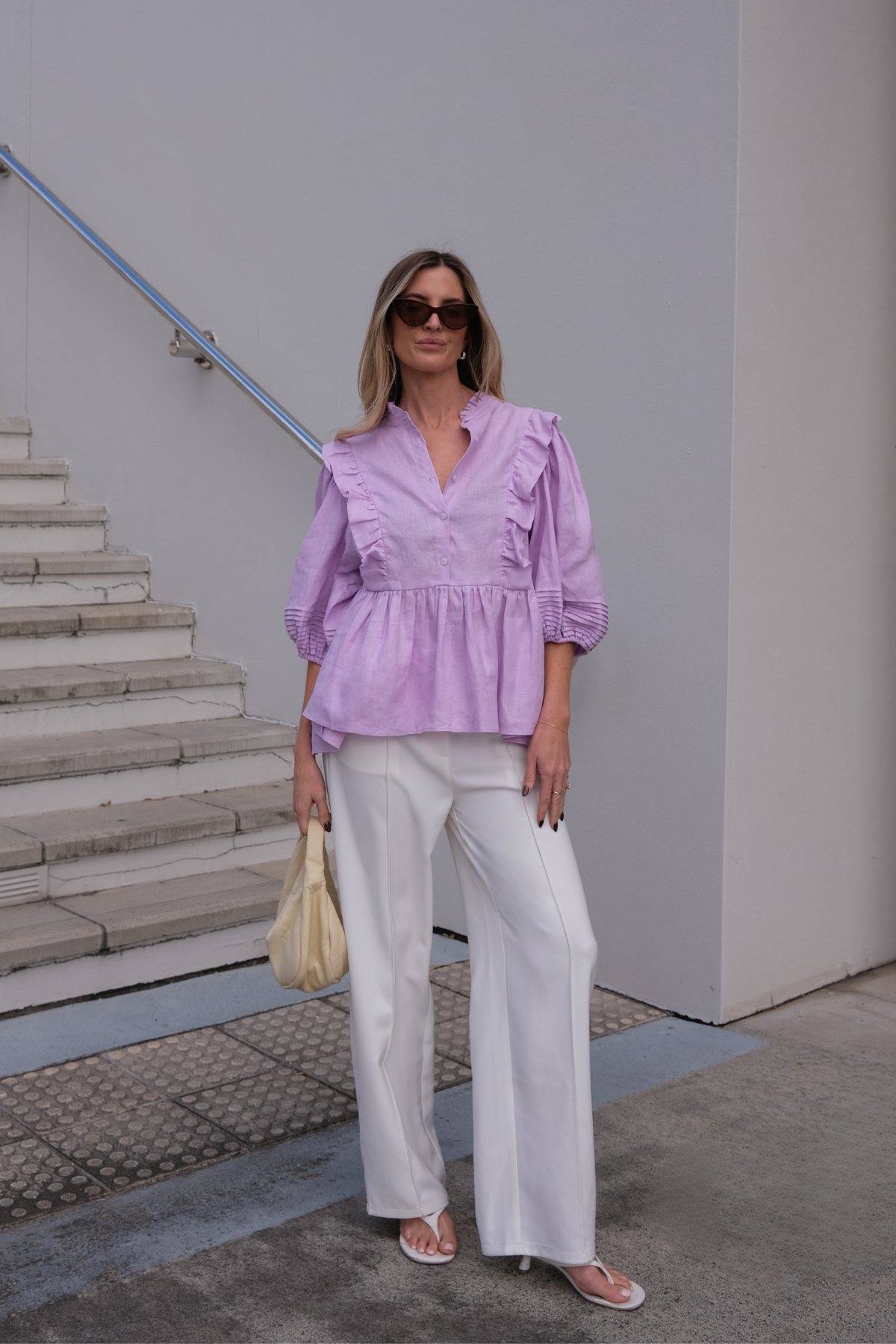 HOLLIE BLOUSE - LILAC