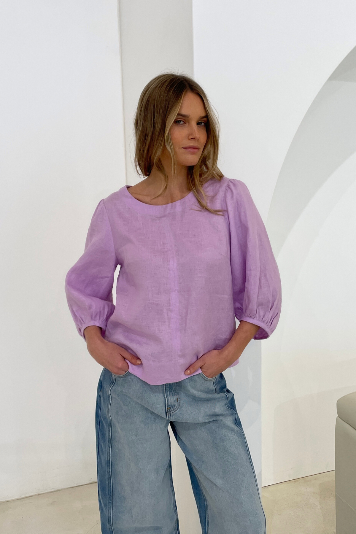 WILLOW BLOUSE - LILAC