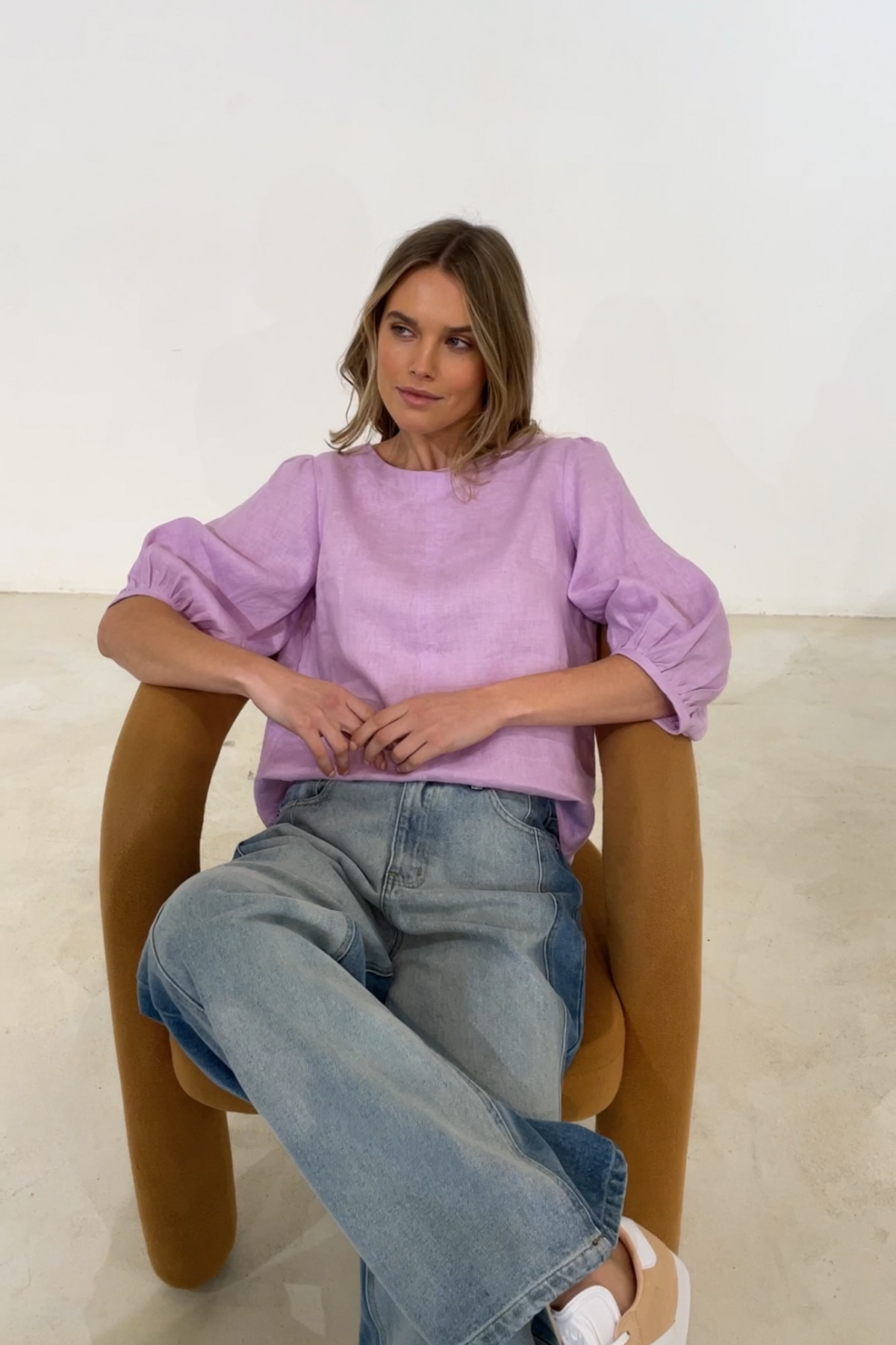WILLOW BLOUSE - LILAC