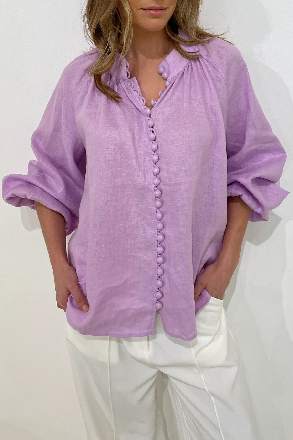 HANSEL BLOUSE- LILAC