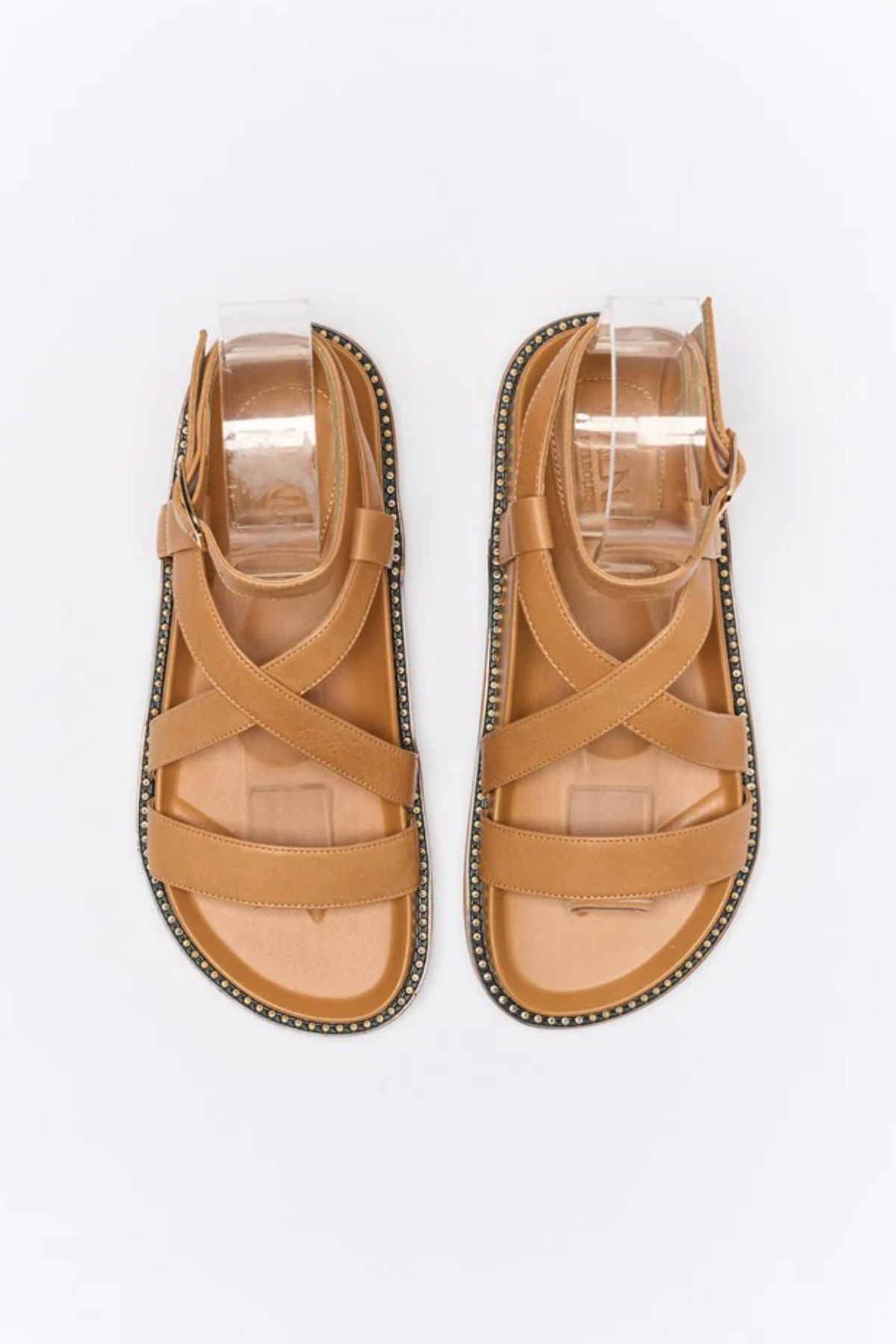 PRESLY LEATHER SANDAL - TAN