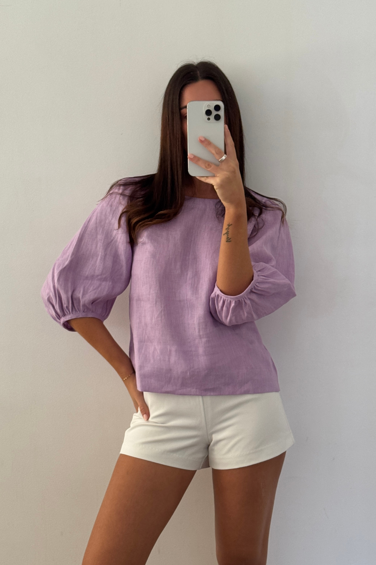 WILLOW BLOUSE - LILAC