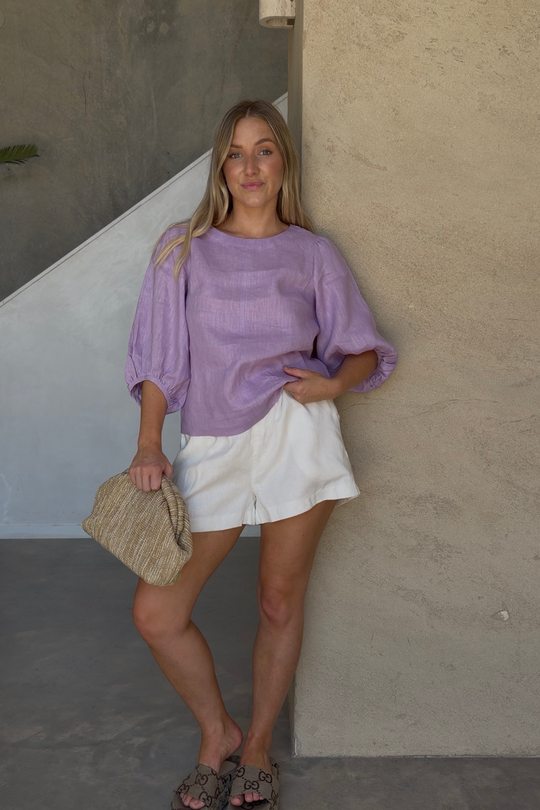 WILLOW BLOUSE - LILAC