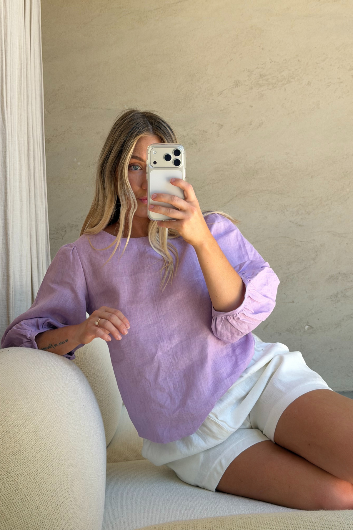 WILLOW BLOUSE - LILAC