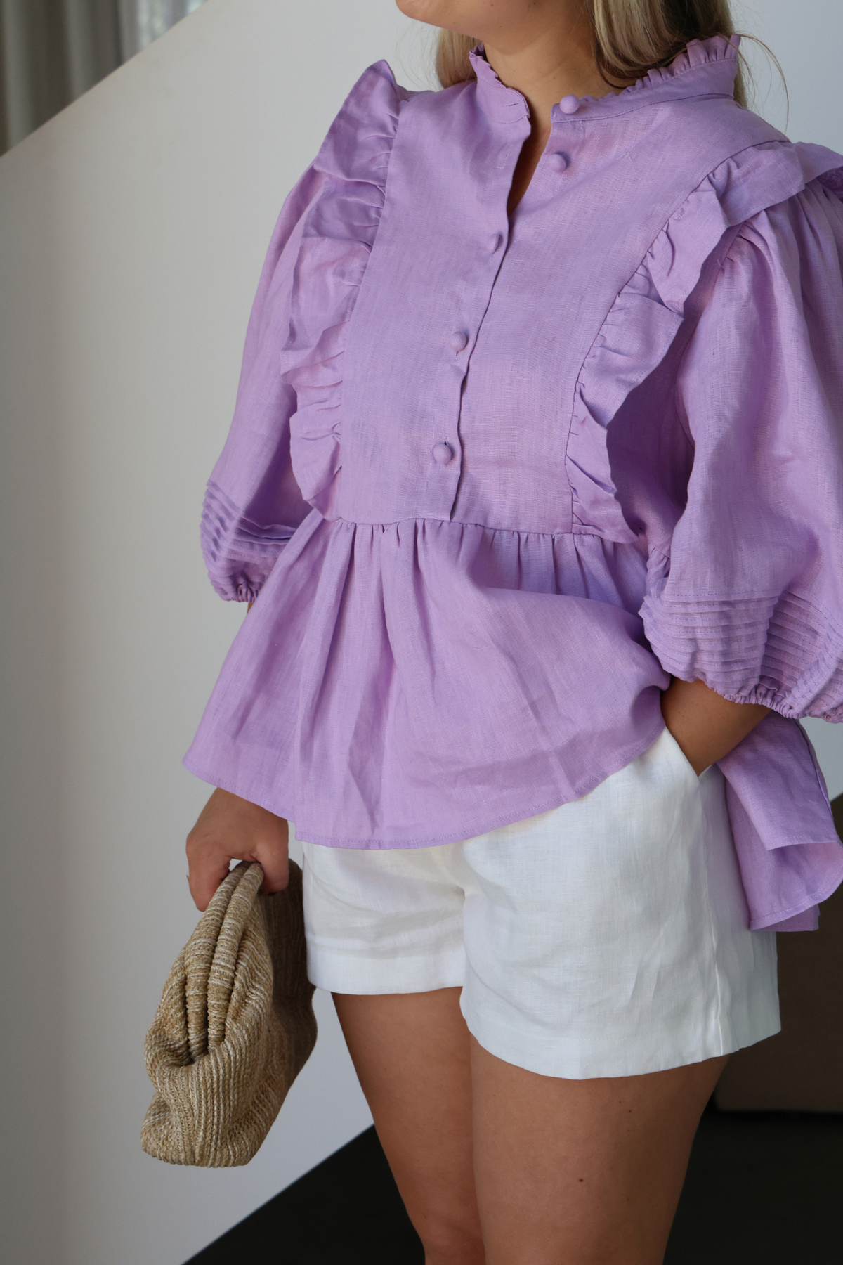 HOLLIE BLOUSE - LILAC