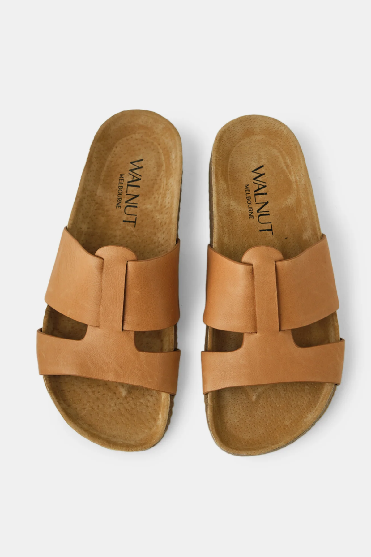 BAY LEATHER SLIDE - COCONUT TAN