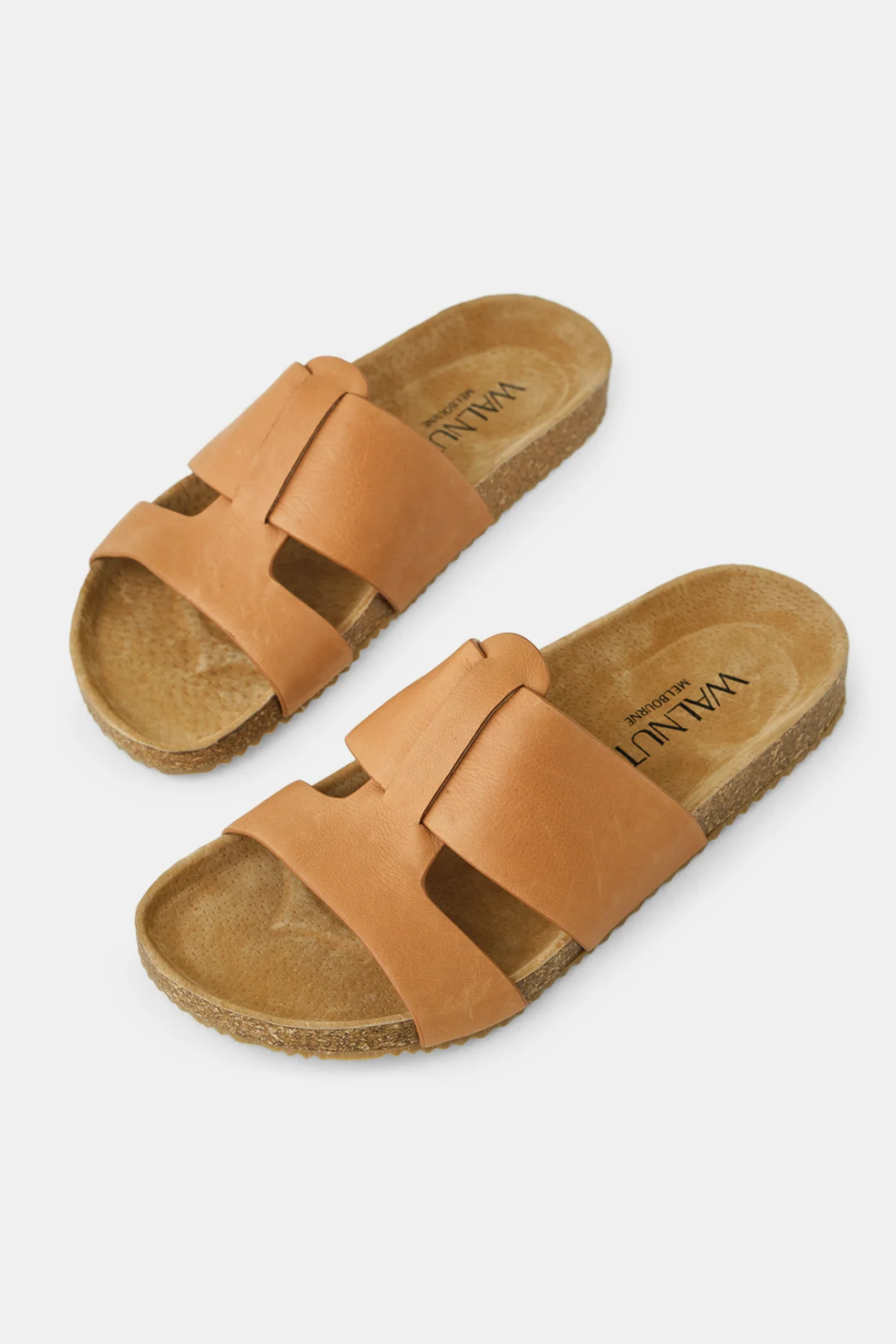 BAY LEATHER SLIDE - COCONUT TAN