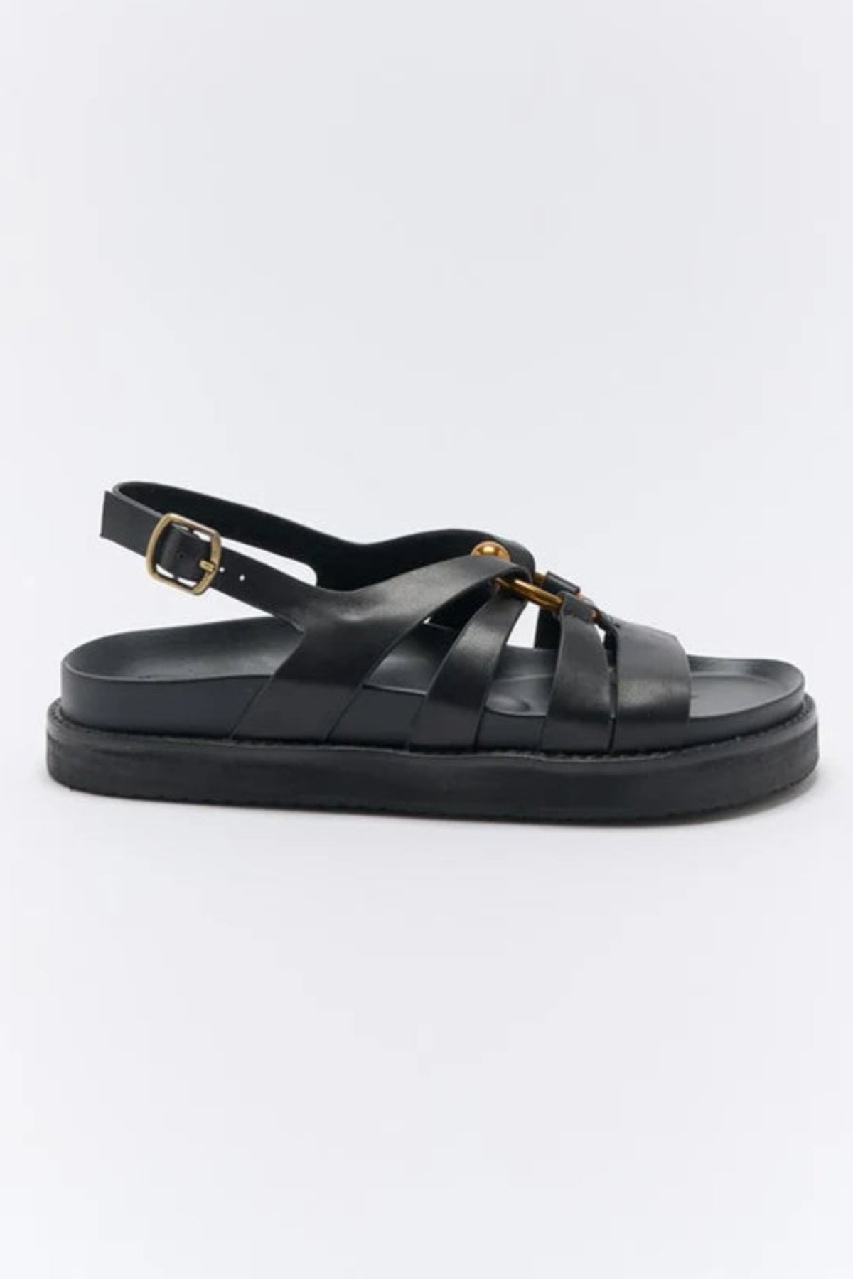 DULCE LEATHER SANDAL - BLACK