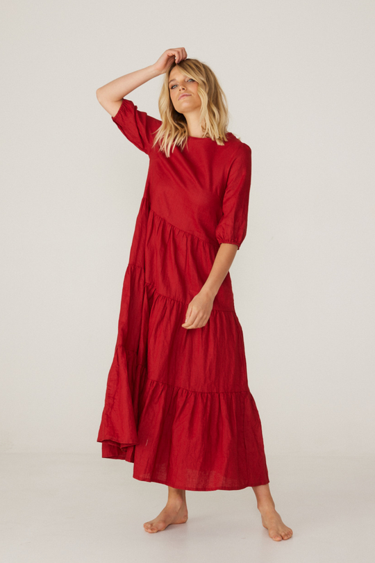 CLEO DRESS - RED