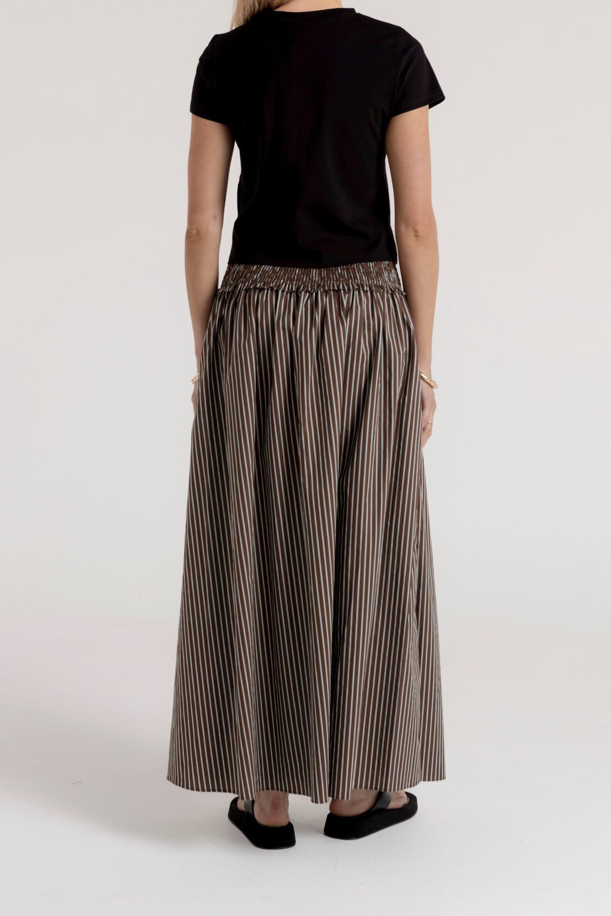 HALLIE SKIRT - CHOCOLATE/MINT