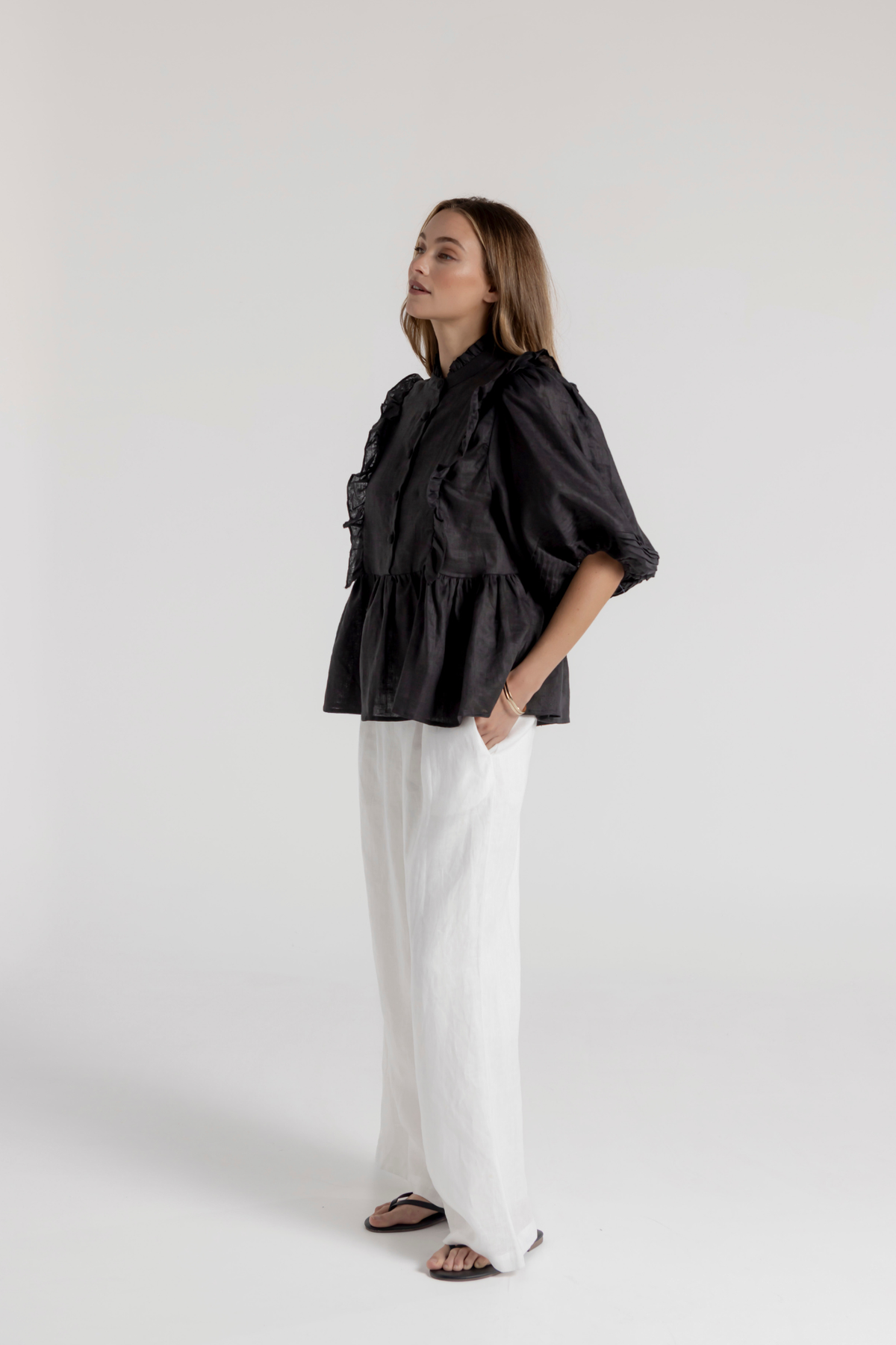 HOLLIE BLOUSE - BLACK