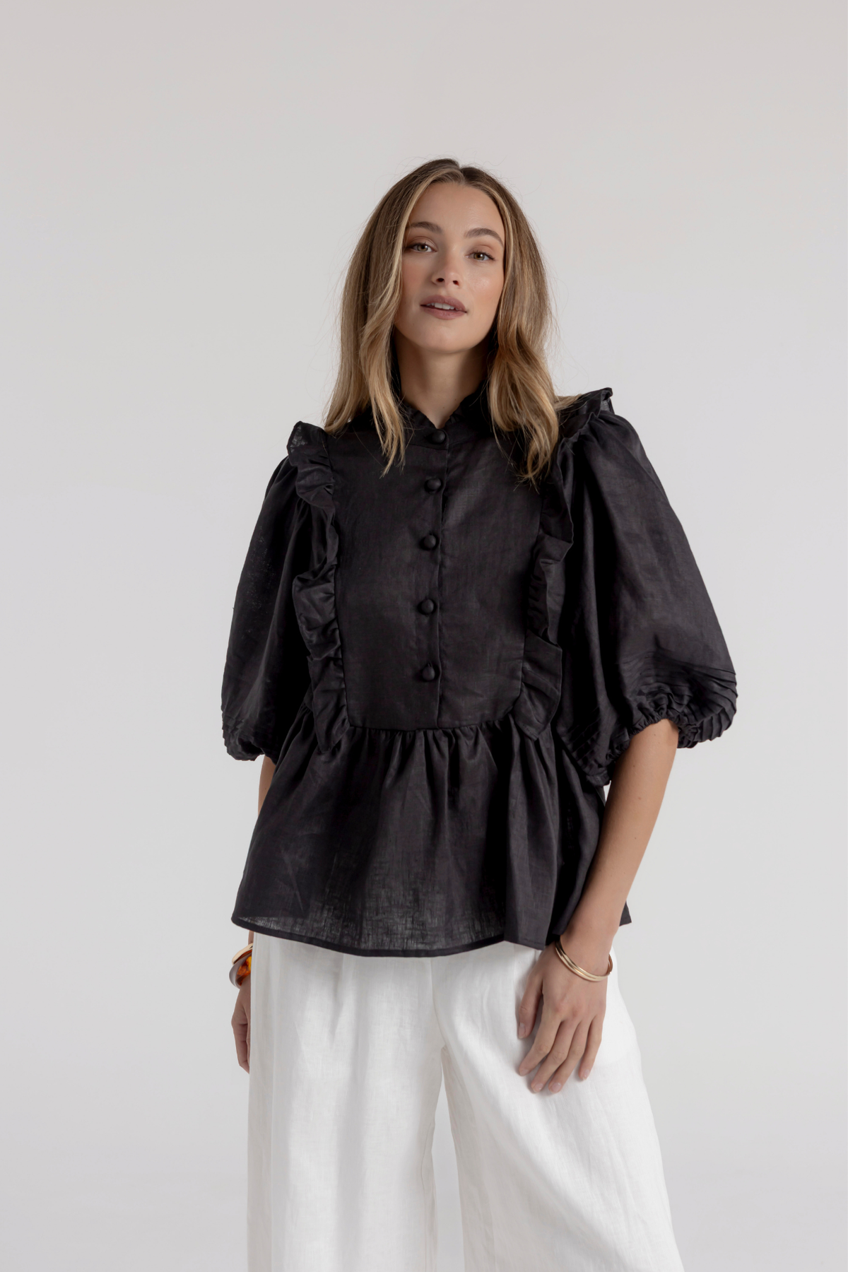 HOLLIE BLOUSE - BLACK