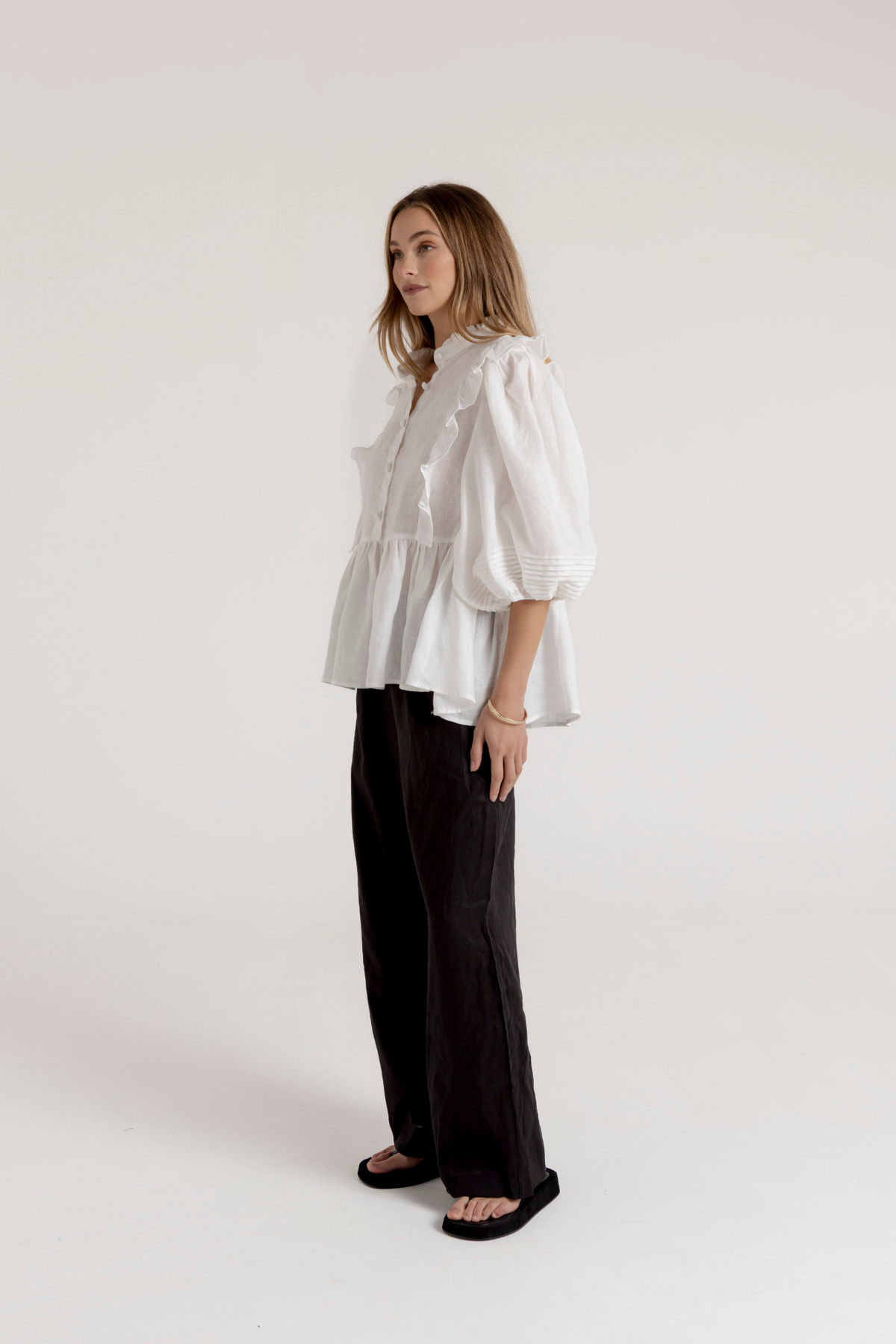 HOLLIE BLOUSE - WHITE