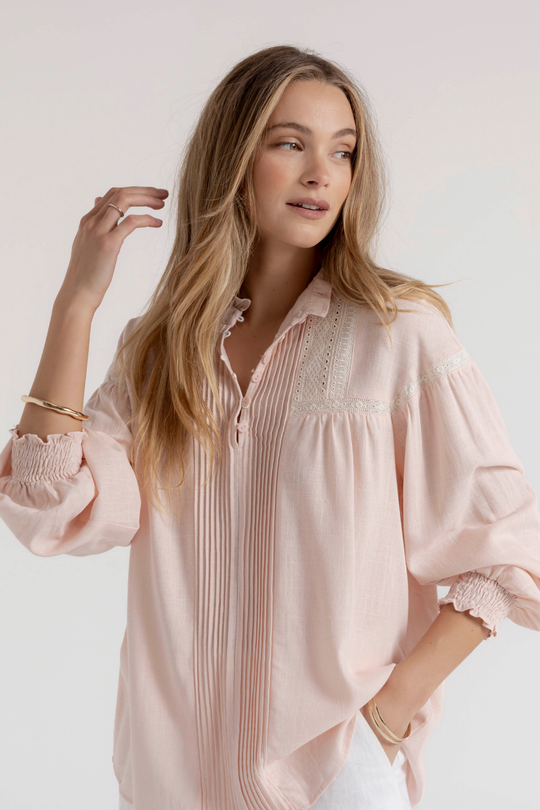 ANDIE BLOUSE - SOFT PINK
