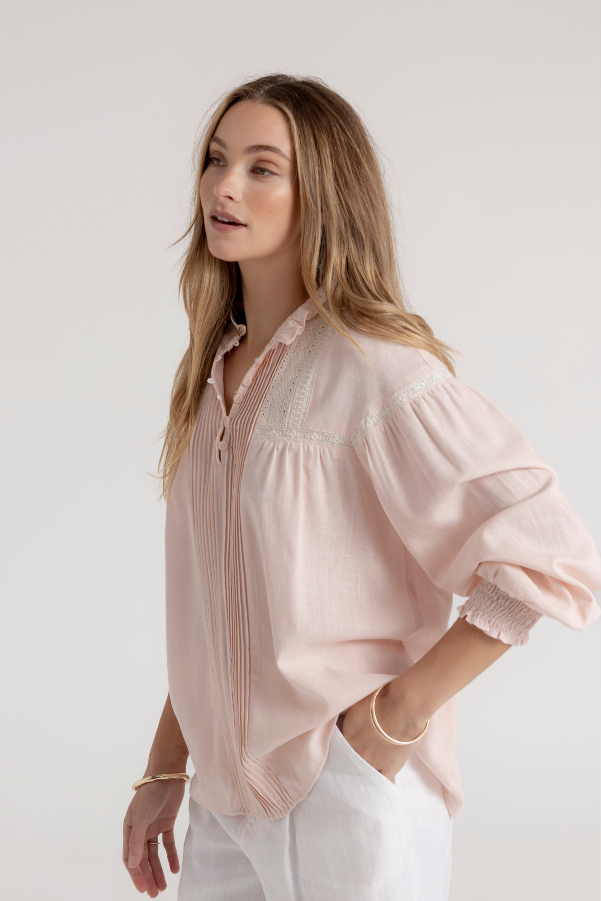 ANDIE BLOUSE - SOFT PINK