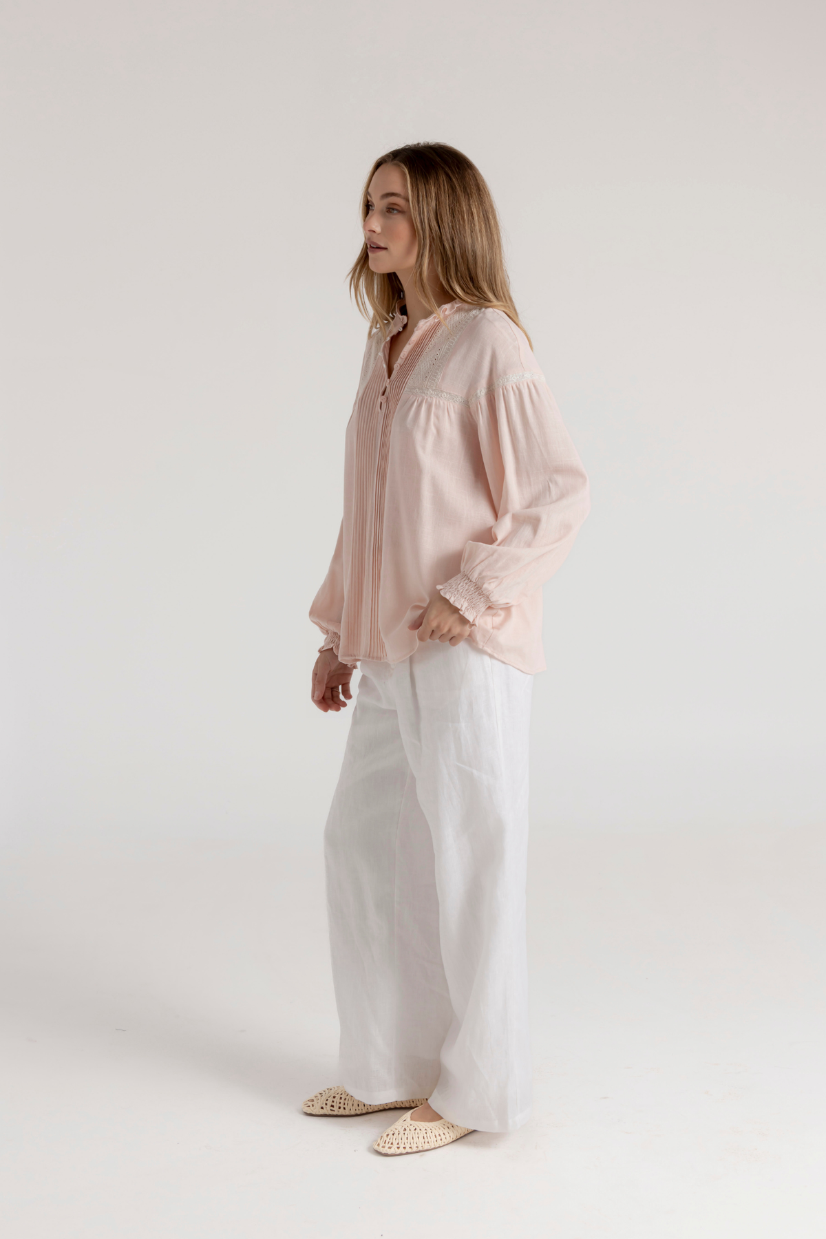 ANDIE BLOUSE - SOFT PINK