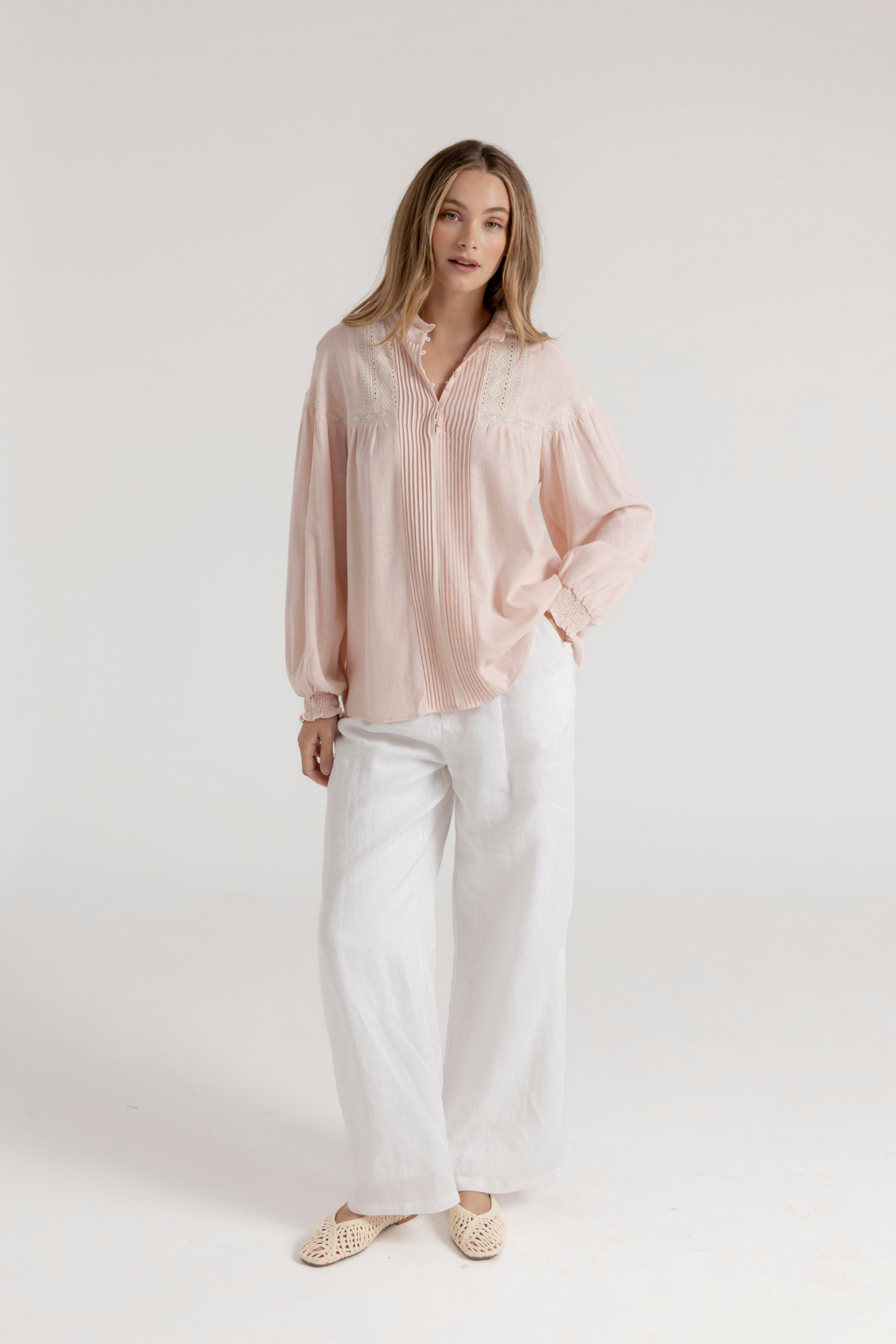 ANDIE BLOUSE - SOFT PINK