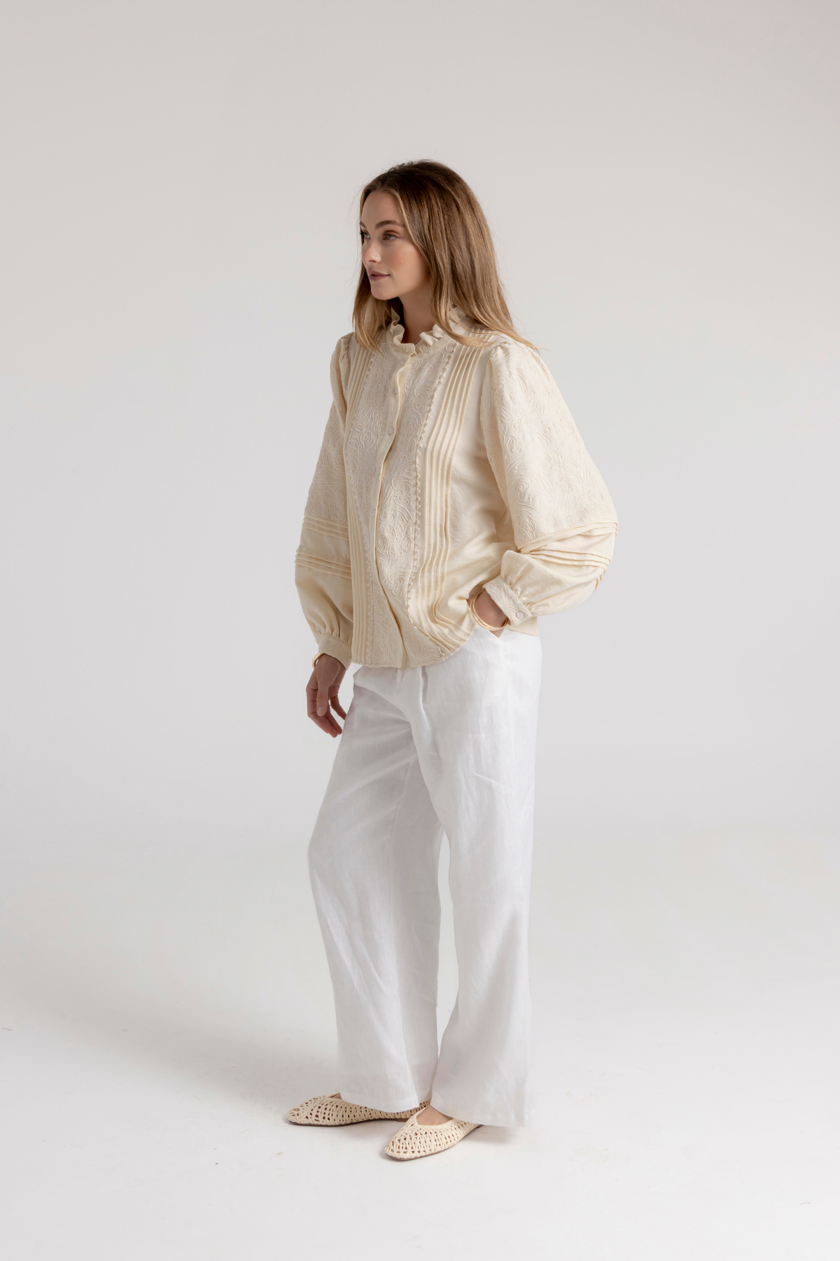 LULU BLOUSE - BUTTERCREAM
