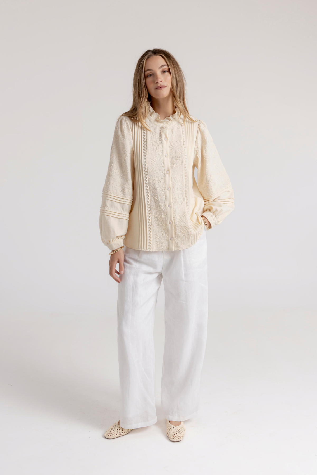 LULU BLOUSE - BUTTERCREAM