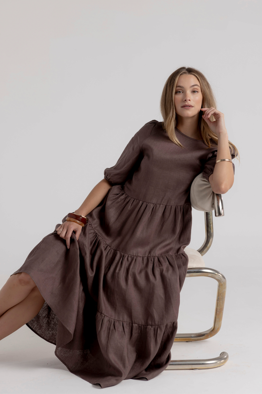 CLEO DRESS - MOCHA