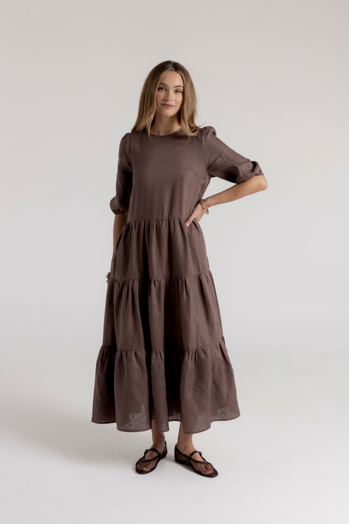 CLEO DRESS - MOCHA