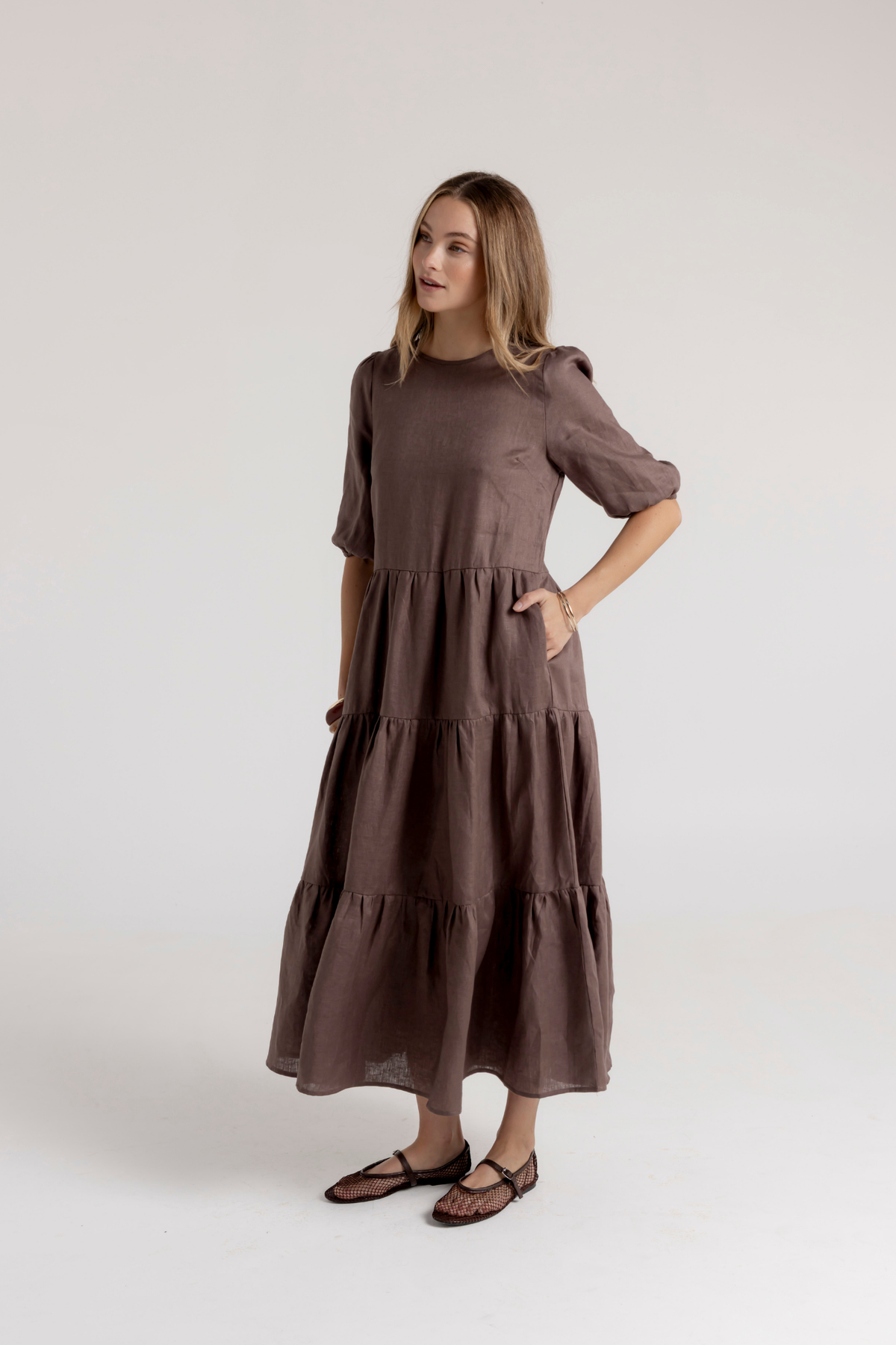 CLEO DRESS - MOCHA
