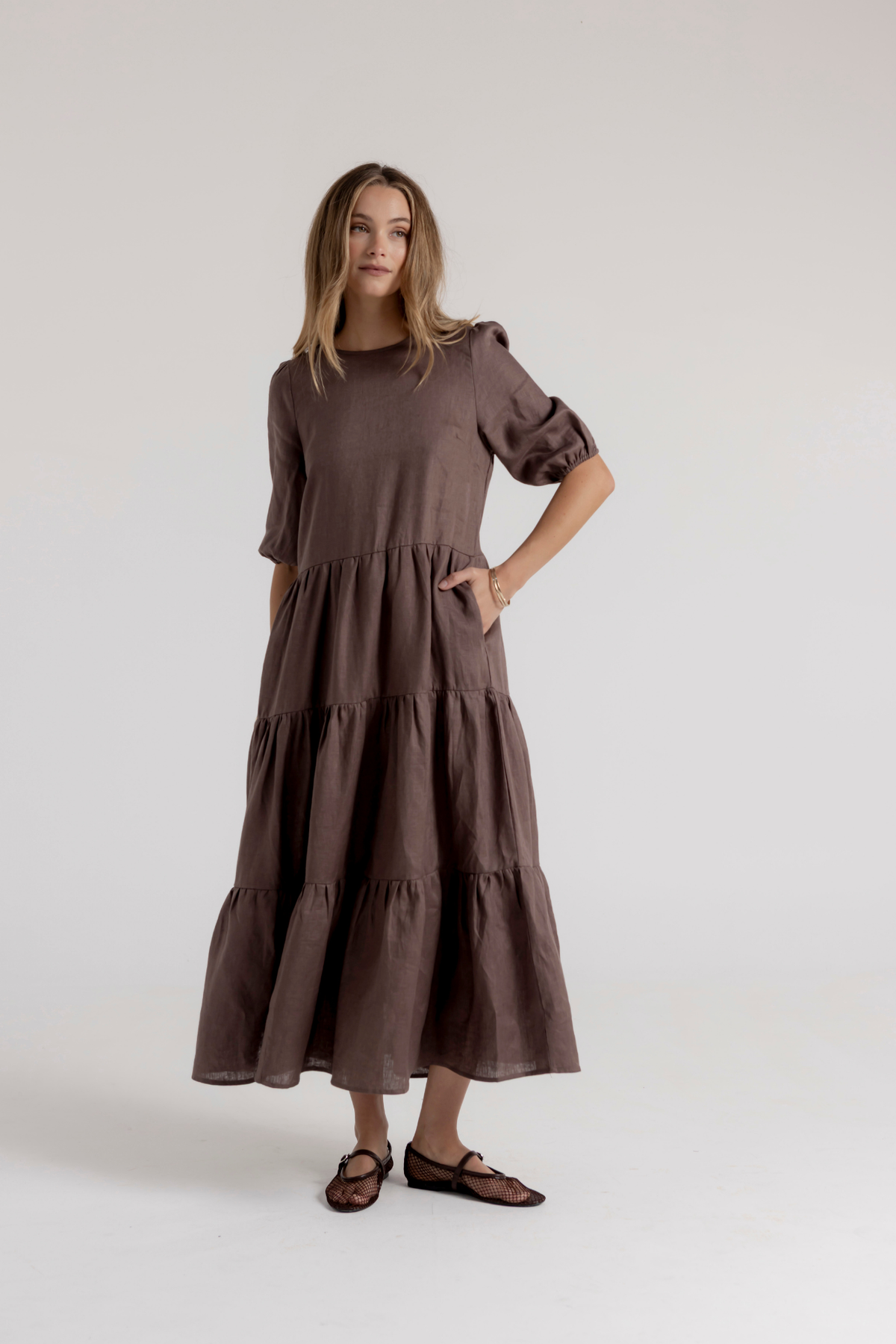 CLEO DRESS - MOCHA