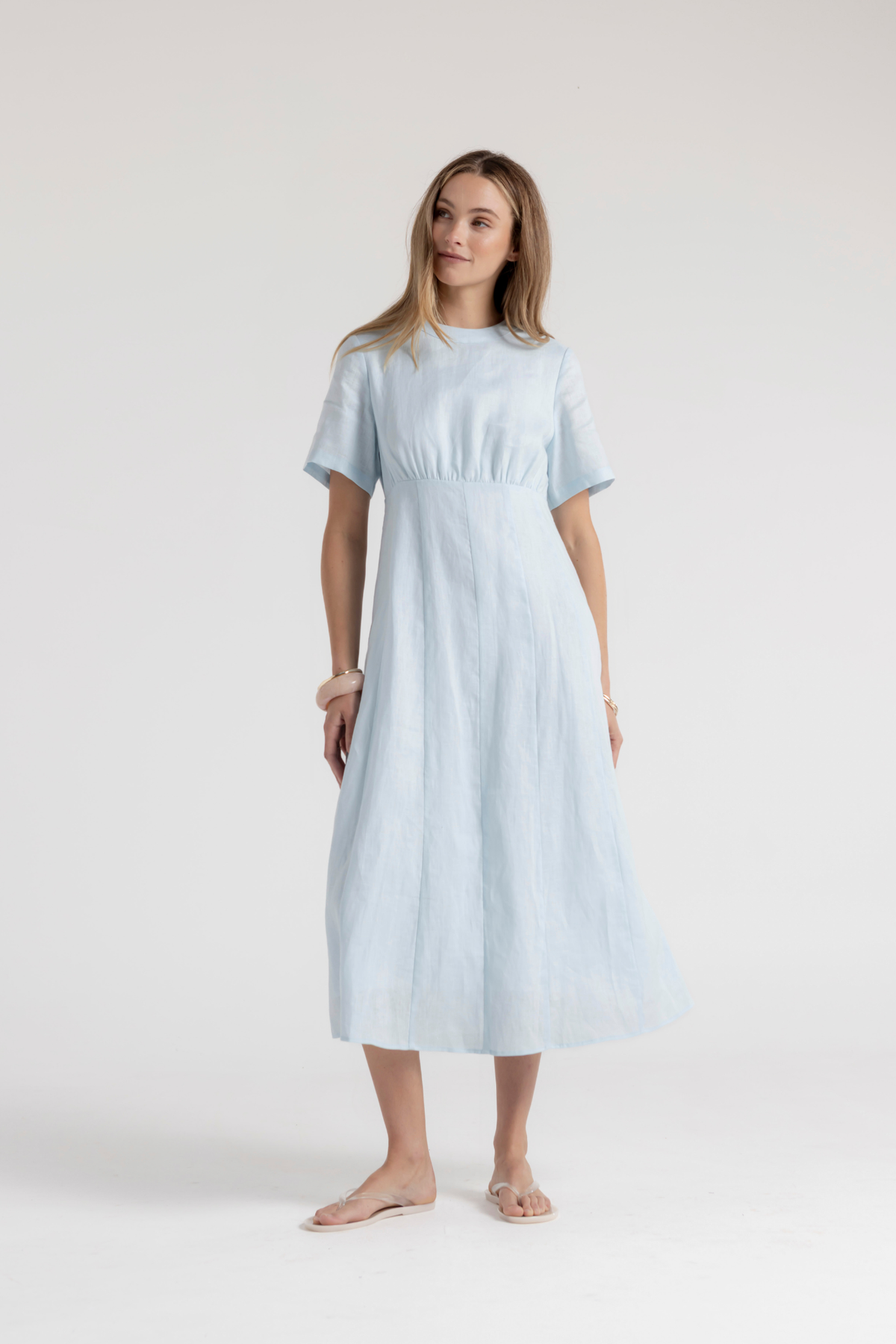 AVERY DRESS - POWDER BLUE