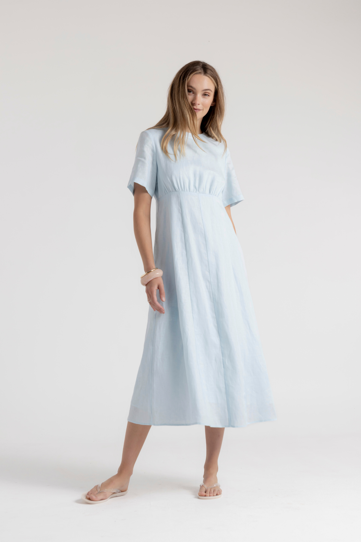 AVERY DRESS - POWDER BLUE