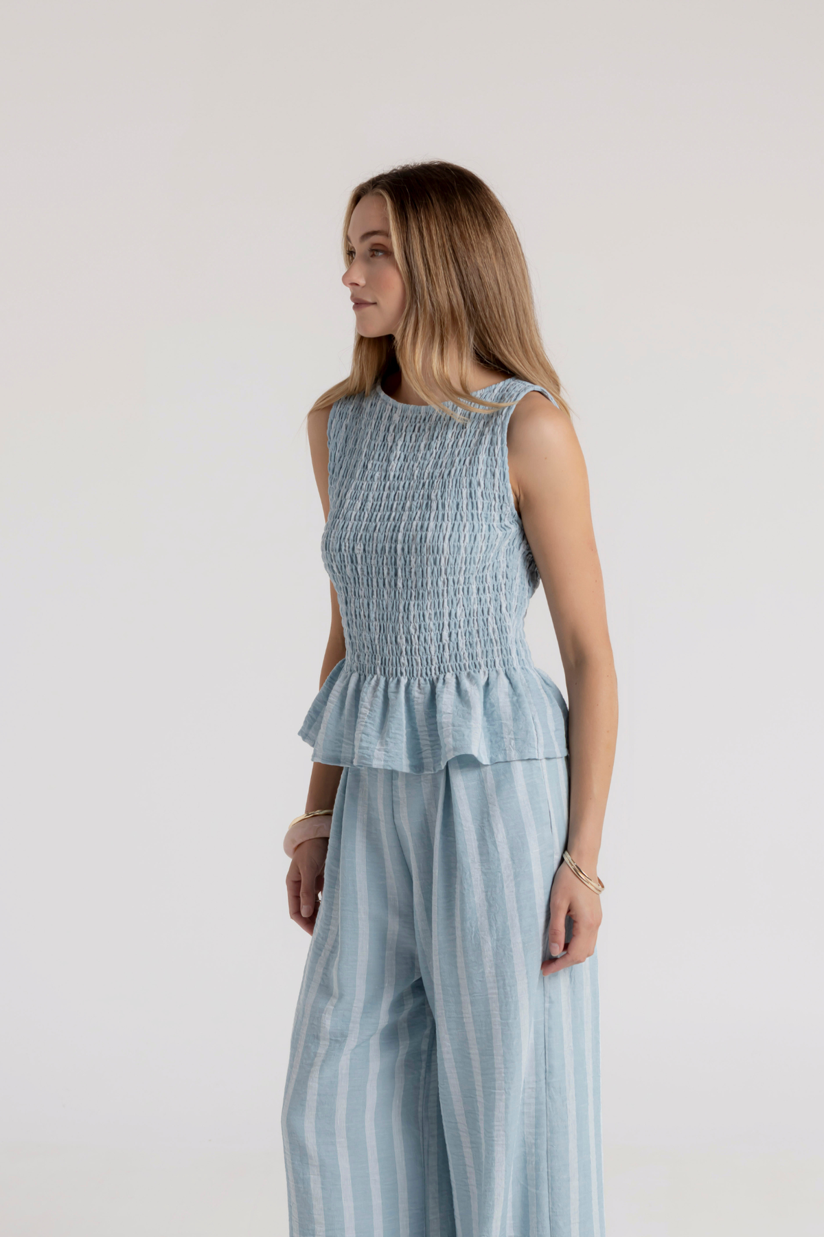 PENELOPE TOP - SKY BLUE