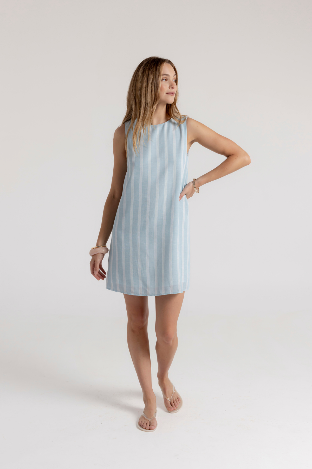 HATTIE DRESS - SKY BLUE