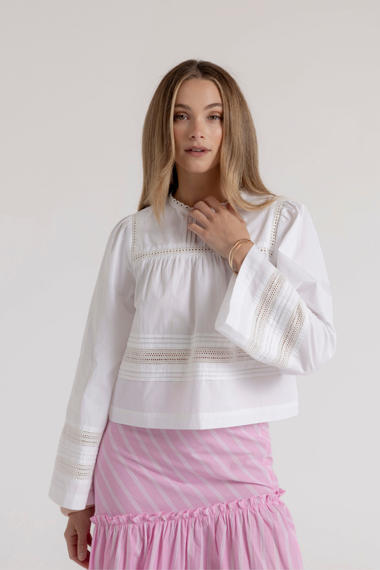 ANYA BLOUSE - WHITE