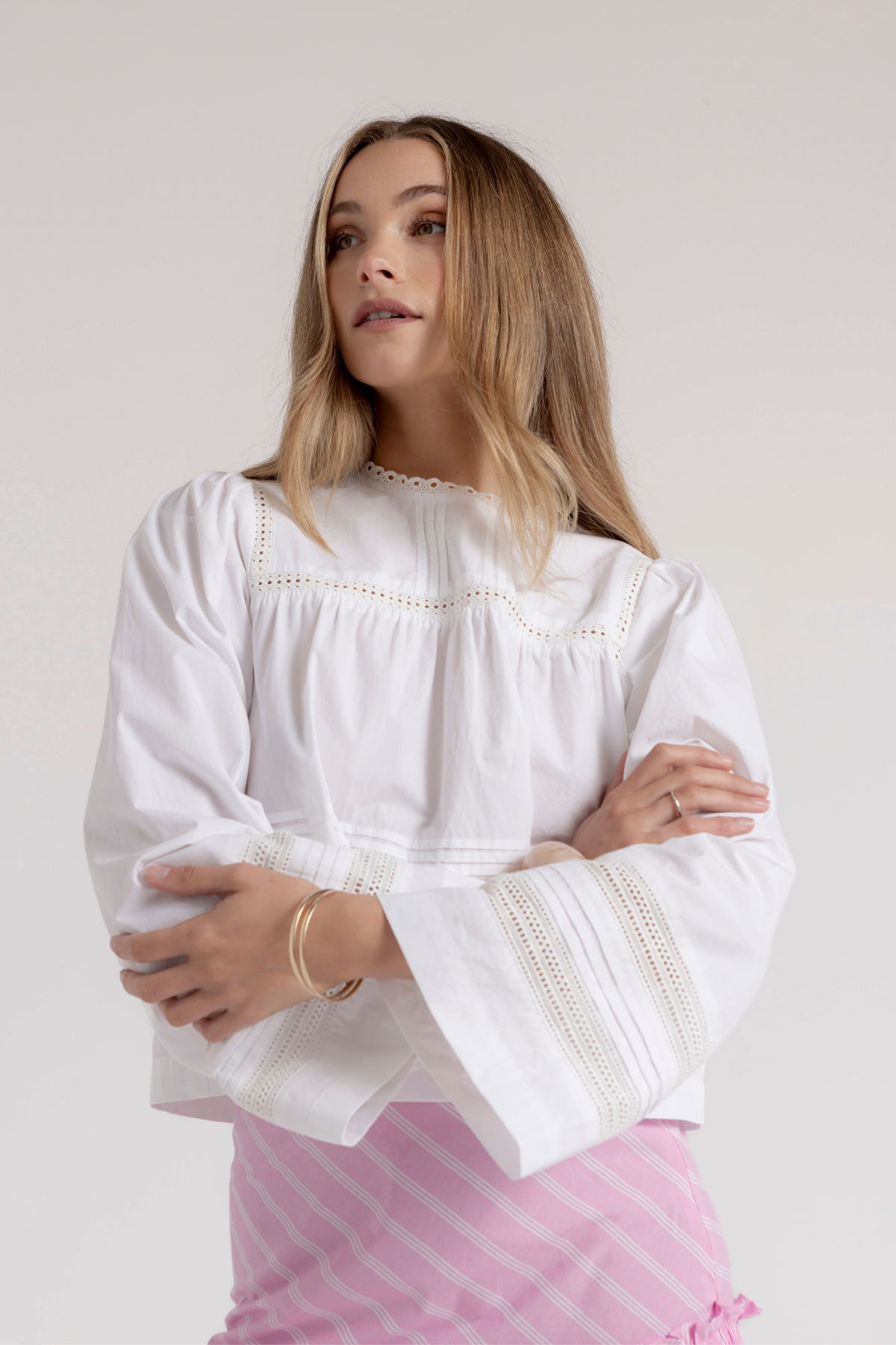 ANYA BLOUSE - WHITE