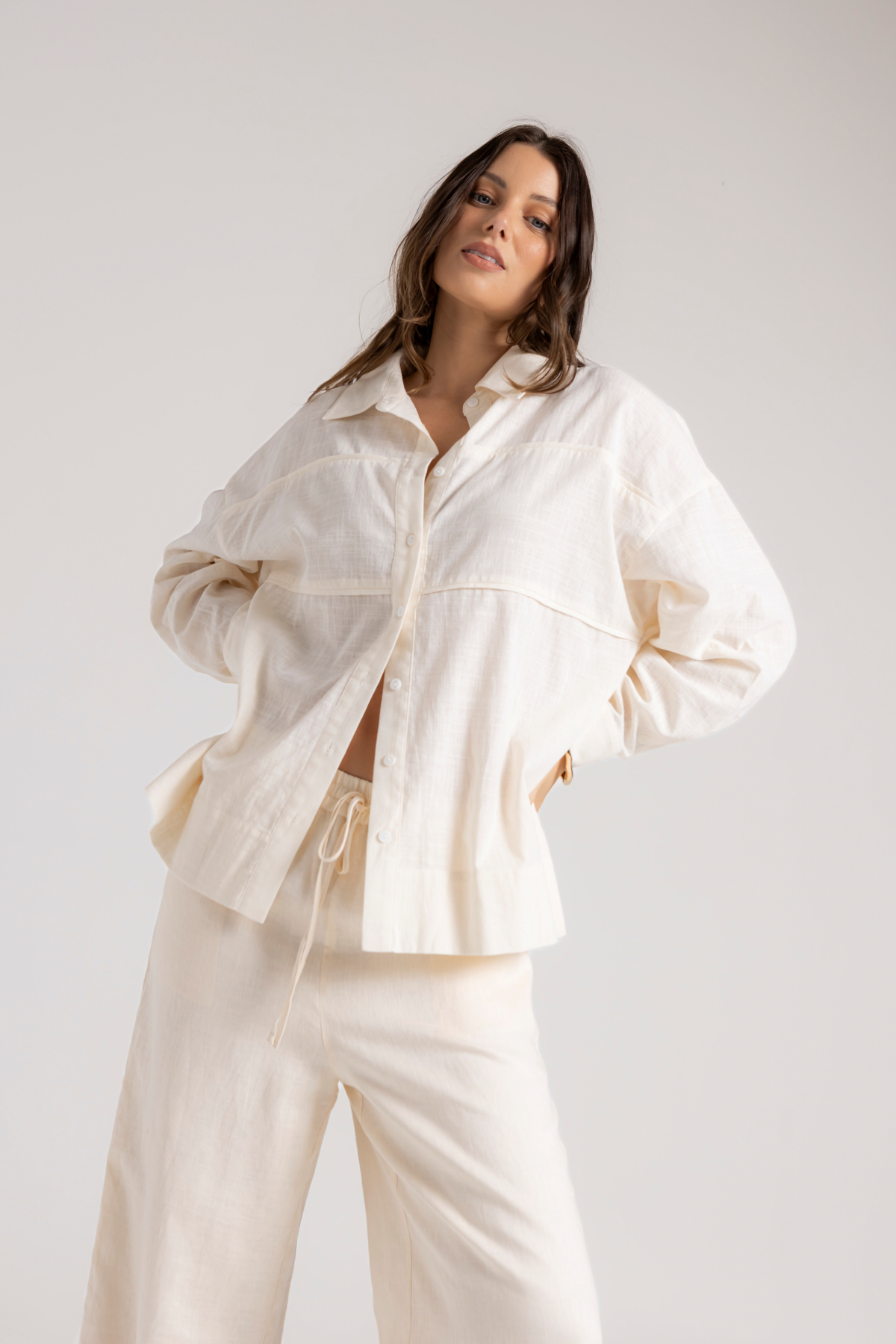 MILA SHIRT - BUTTER