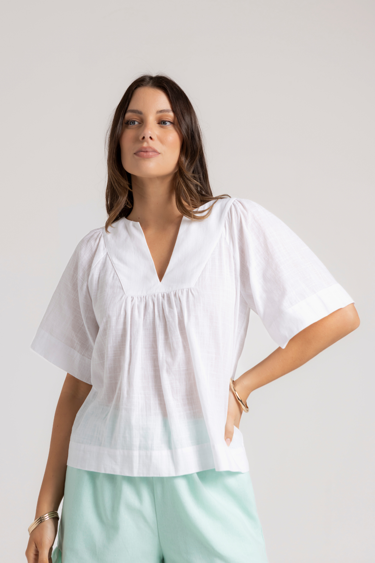 AURORA BLOUSE - WHITE