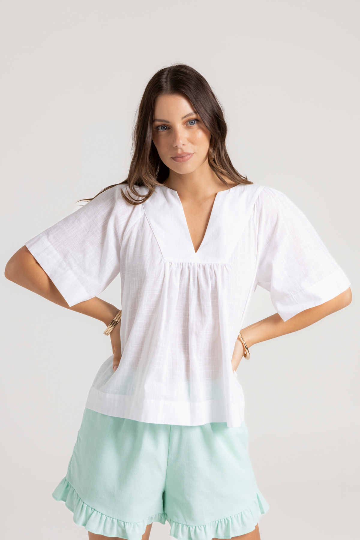 AURORA BLOUSE - WHITE