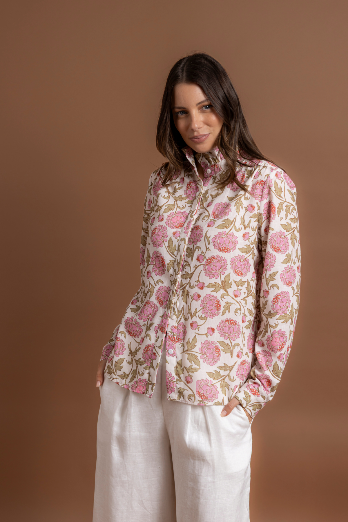 AMARA SHIRT - PINK FLORAL